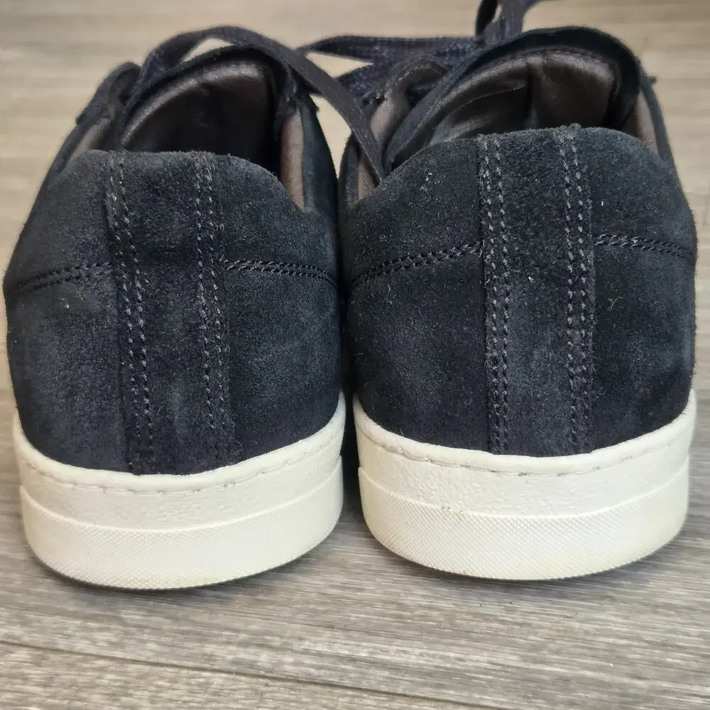 B2 BRUNO MAGLI Suede Leather Men US 10M Sneaker Black Made In Portugal
